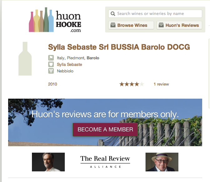 Huon Hook Barolo Bussia