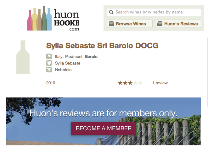 Huon Hooke Barolo